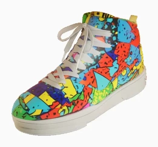 Basketball shoe render with applied texture 1