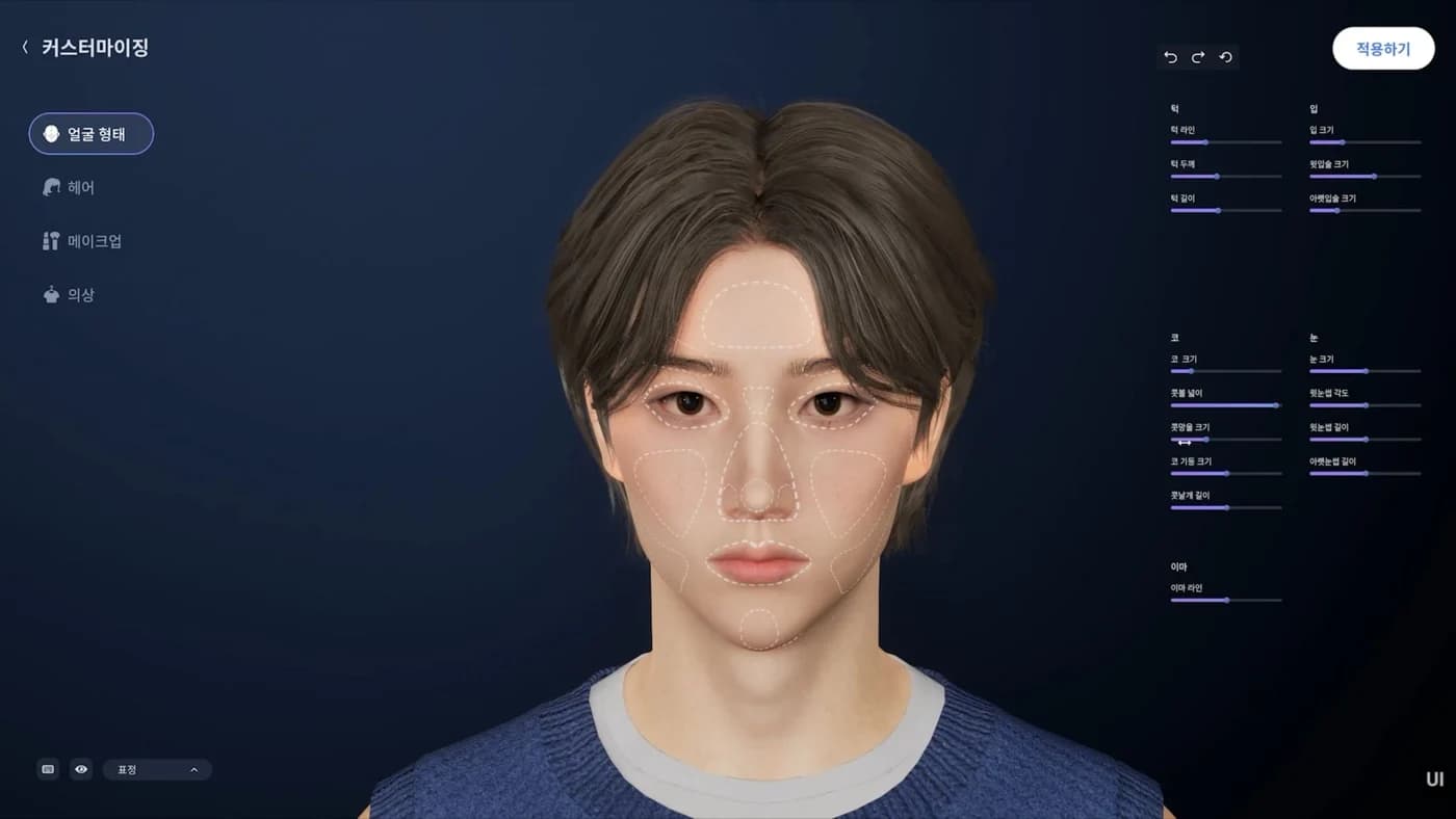 Avatar face customization