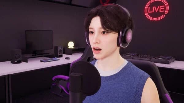 Virtual streamer live broadcast